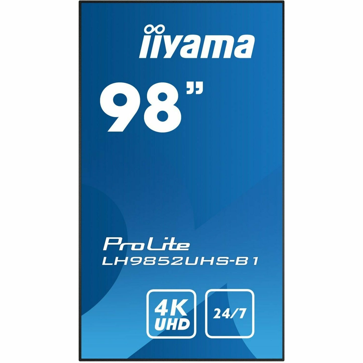 Dark Cyan iiyama ProLite LH9852UHS-B1 98" 4K Professional Digital Signage 24/7 LFD