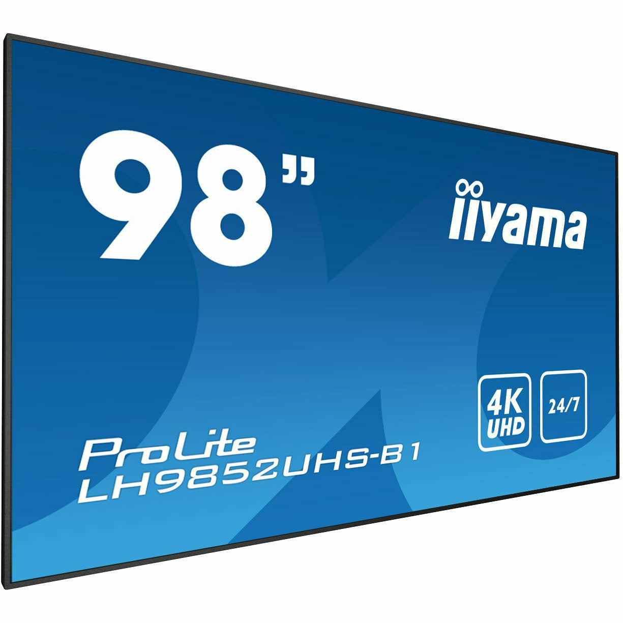 Dark Cyan iiyama ProLite LH9852UHS-B1 98" 4K Professional Digital Signage 24/7 LFD