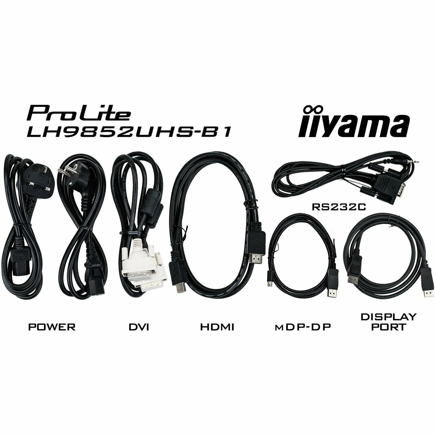 Lavender iiyama ProLite LH9852UHS-B1 98" 4K Professional Digital Signage 24/7 LFD