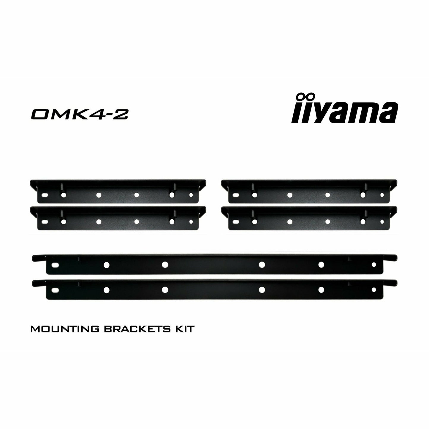 Black iiyama ProLite OMK4-2 Mounting Bracket Kit