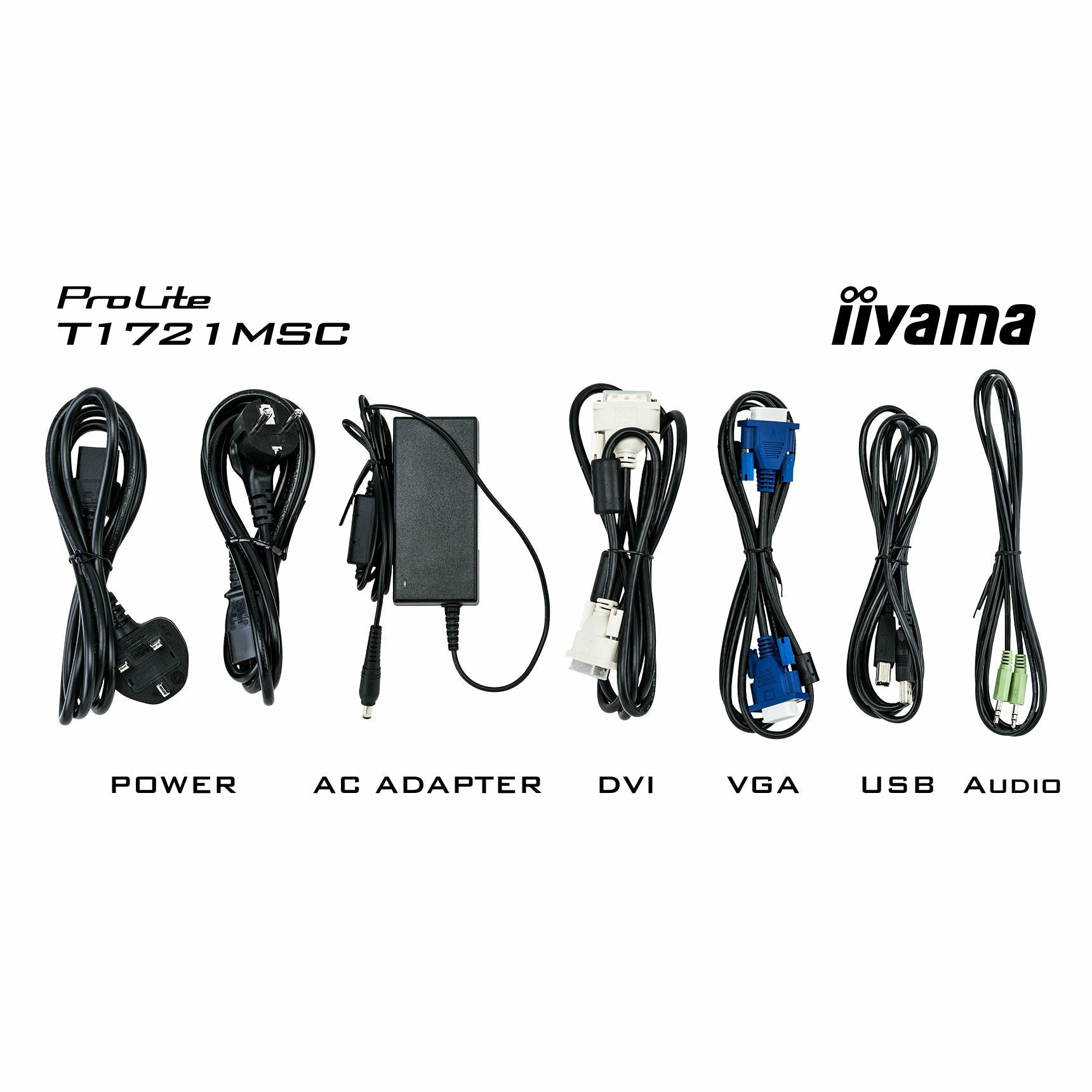 Black iiyama ProLite T1721MSC-B1 17" Professional Capacitive Touch Screen Display