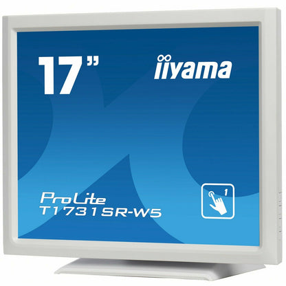 Light Gray iiyama ProLite T1731SR-W5 17" Touch Screen White Display