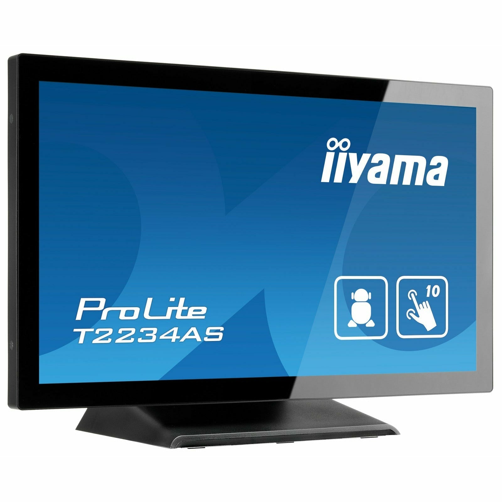 Dark Cyan iiyama ProLite T2234AS-B1 22" Capacitive Touch Screen IPS Display