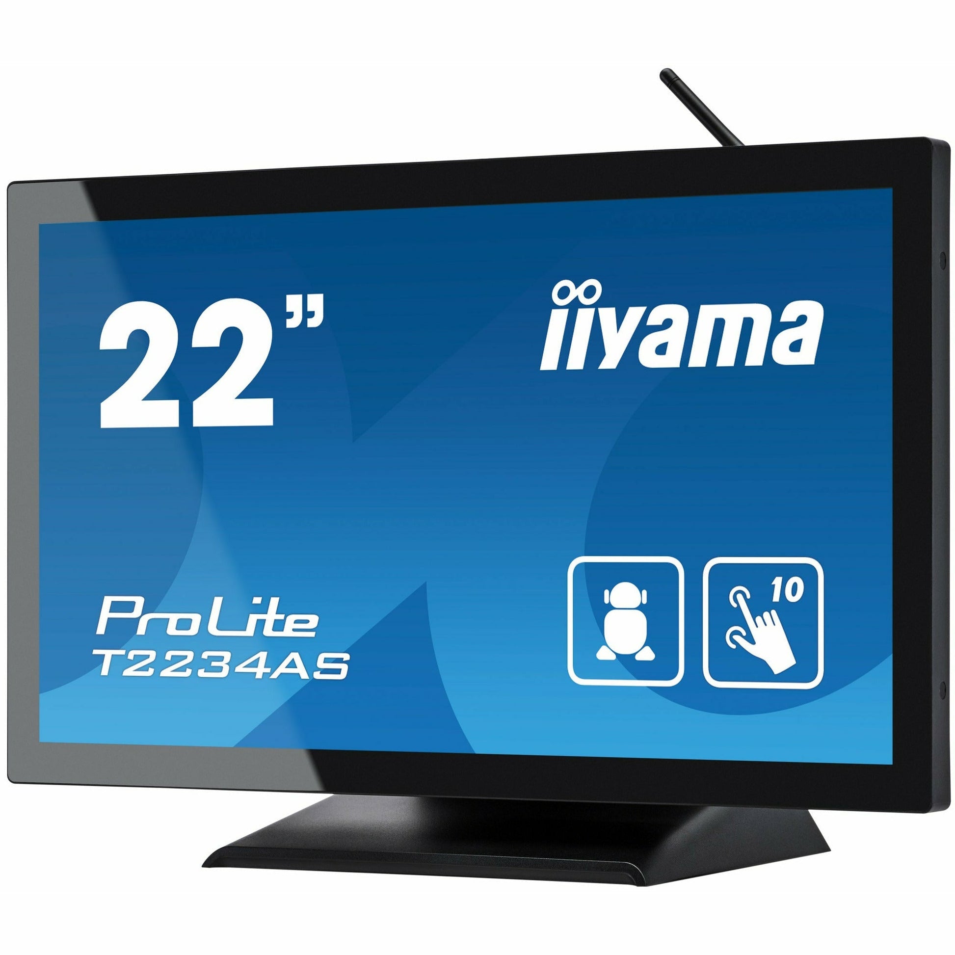Dark Cyan iiyama ProLite T2234AS-B1 22" Capacitive Touch Screen IPS Display