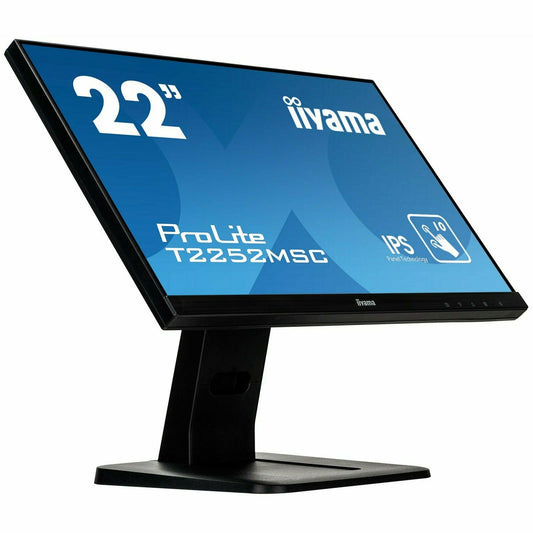 Steel Blue iiyama ProLite T2252MSC-B1 22” P-CAP 10pt IPS Touch Screen Display