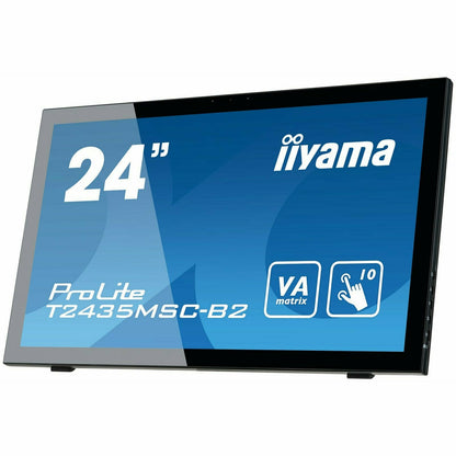 Steel Blue iiyama ProLite T2435MSC-B2 24" 10 pt Touch screen Display with Integrated Webcam