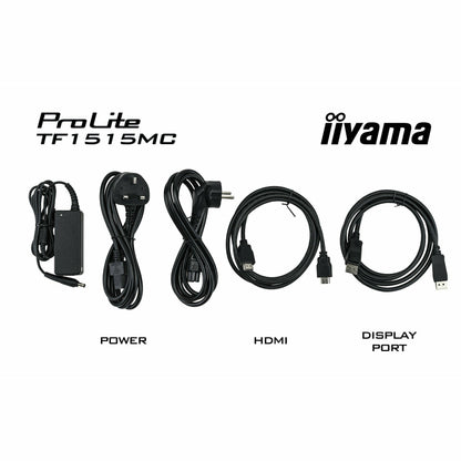 Black iiyama ProLite TF1515MC-B2 15" Capacitive Touch Screen Display