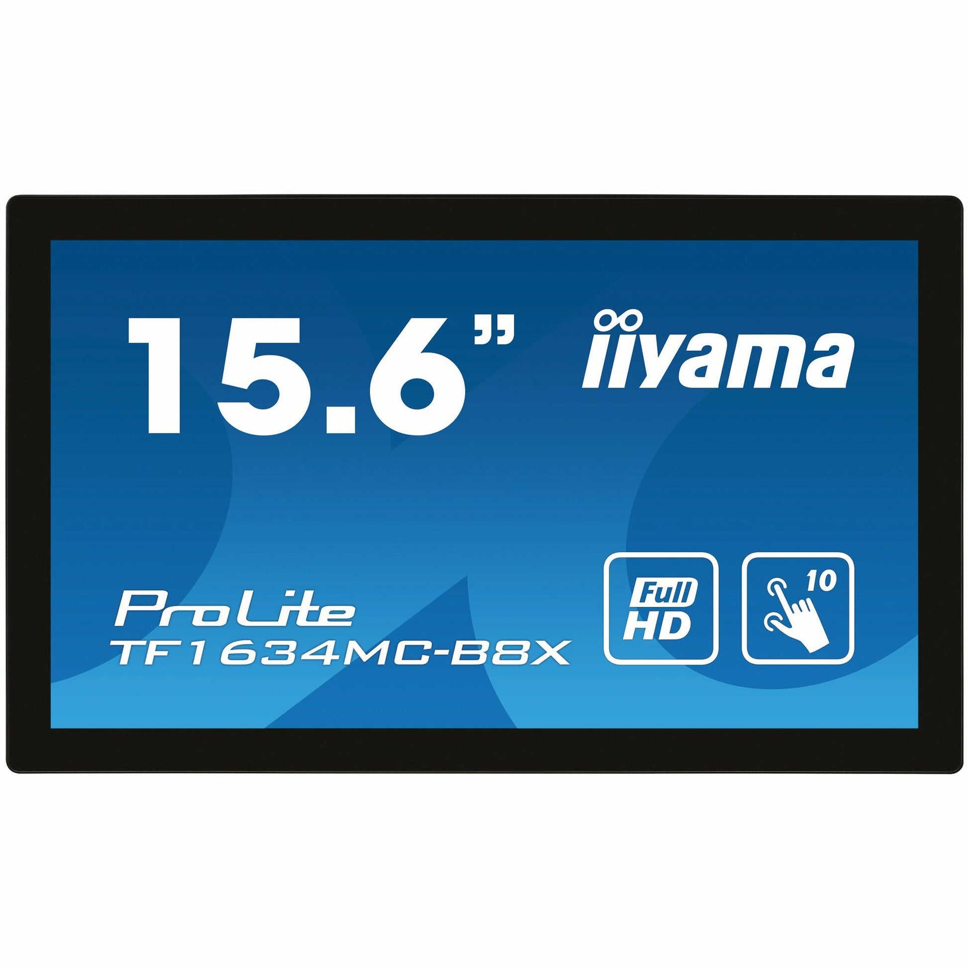 Dark Cyan iiyama ProLite TF1634MC-B8X 15.6" Capacitive Touch Screen Display