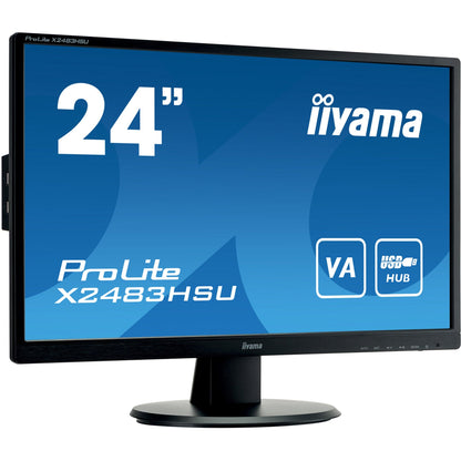 Dark Cyan iiyama ProLite X2483HSU-B5 24" LED Display