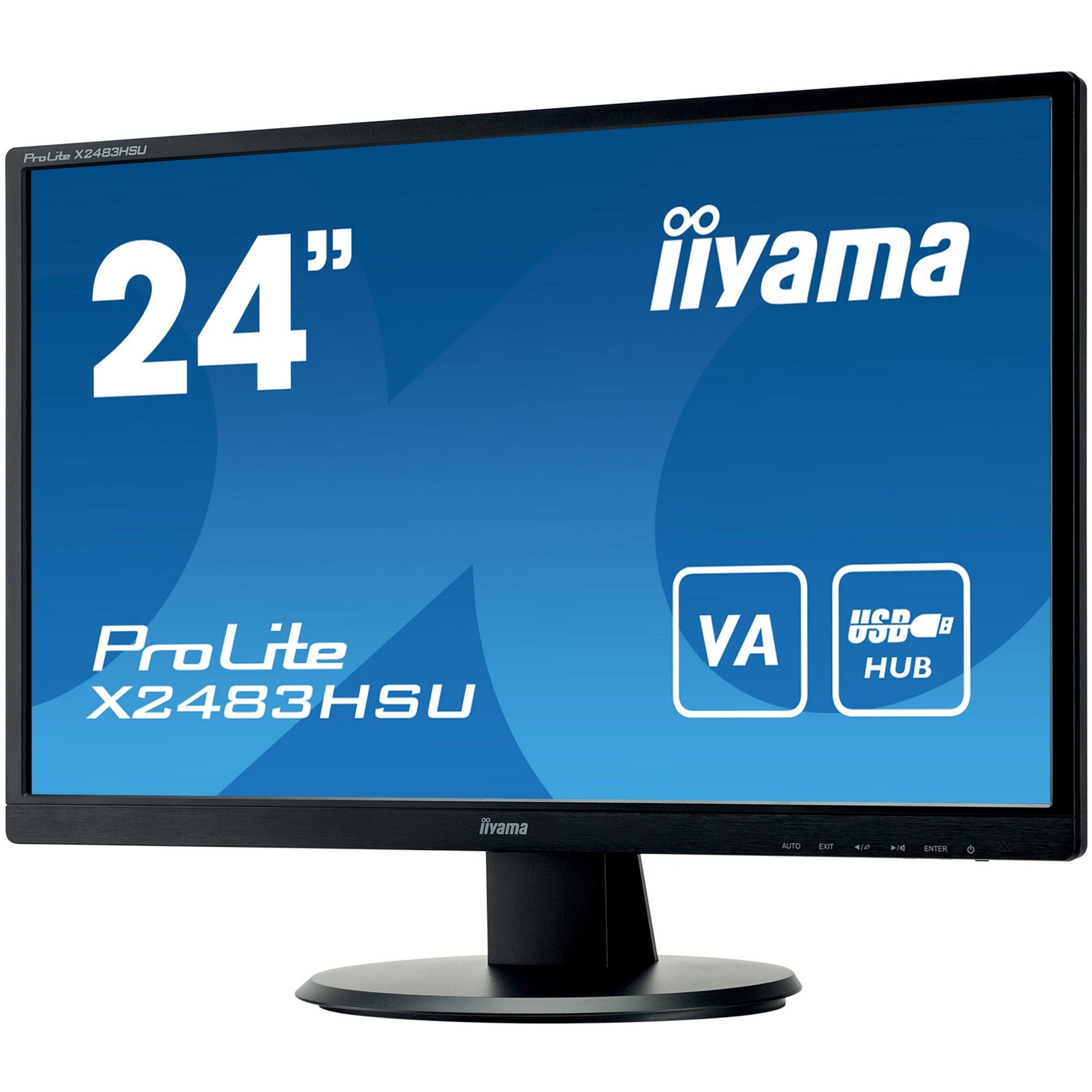 Dark Cyan iiyama ProLite X2483HSU-B5 24" LED Display