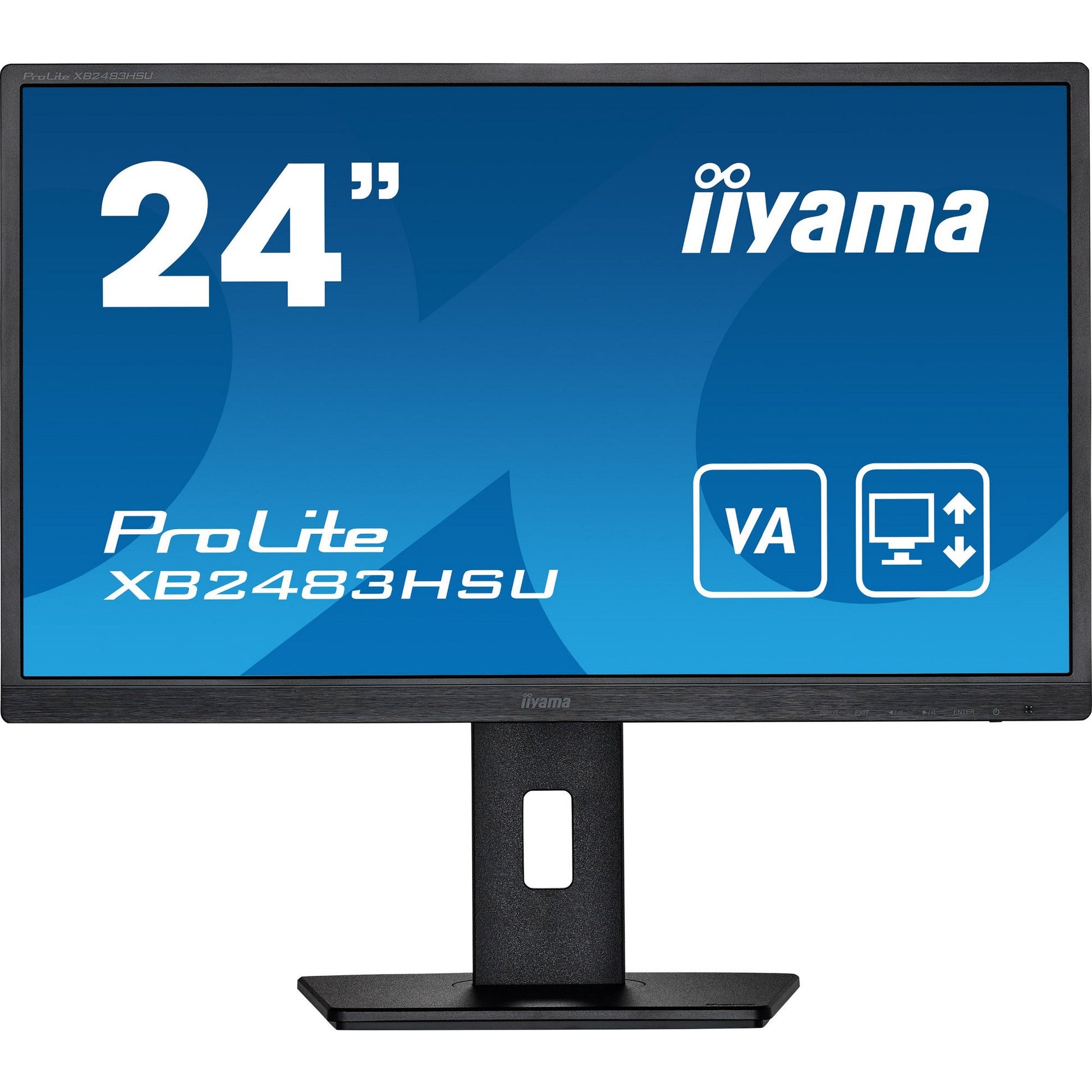 Dark Cyan iiyama ProLite XB2483HSU-B5 24" LED Display with Height Adjust Stand