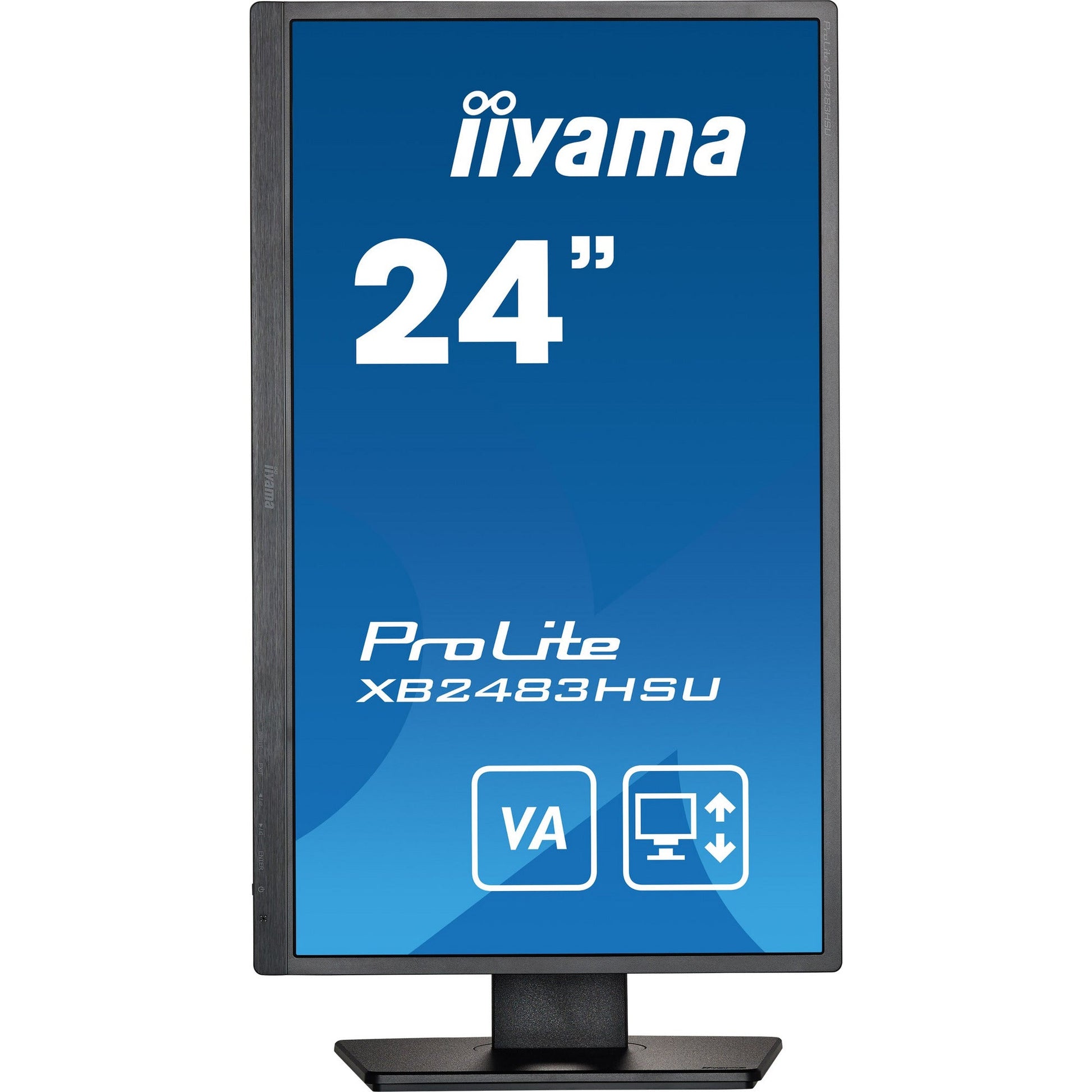 Dark Cyan iiyama ProLite XB2483HSU-B5 24" LED Display with Height Adjust Stand
