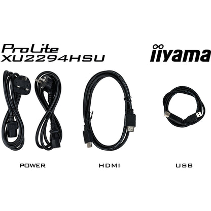 Black iiyama ProLite XU2294HSU-B2 22" LCD HD Monitor