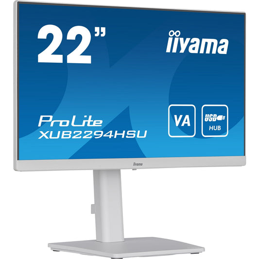 Dark Cyan iiyama ProLite XUB2294HSU-W2 22" LCD HD Monitor in White