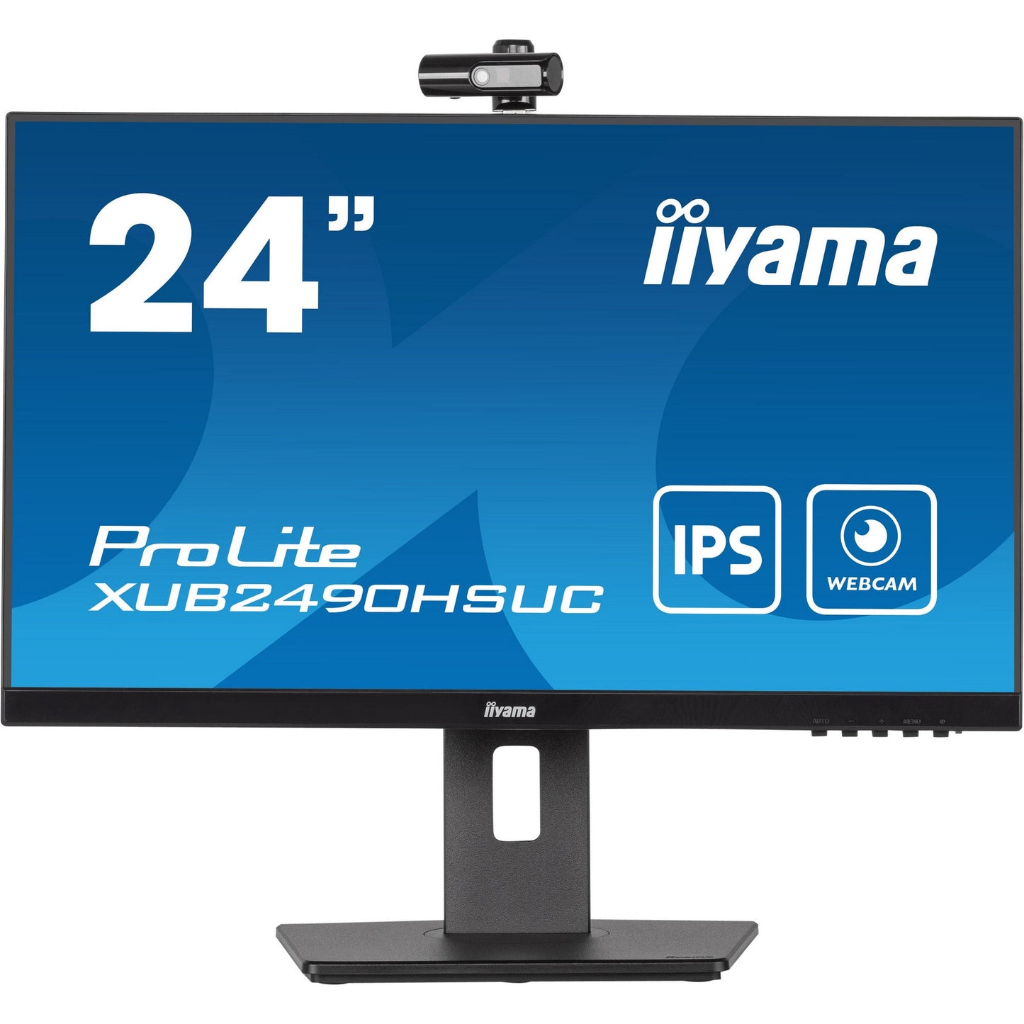 Dark Cyan iiyama ProLite XUB2490HSUC-B5 24" IPS LCD Monitor with FHD Webcam