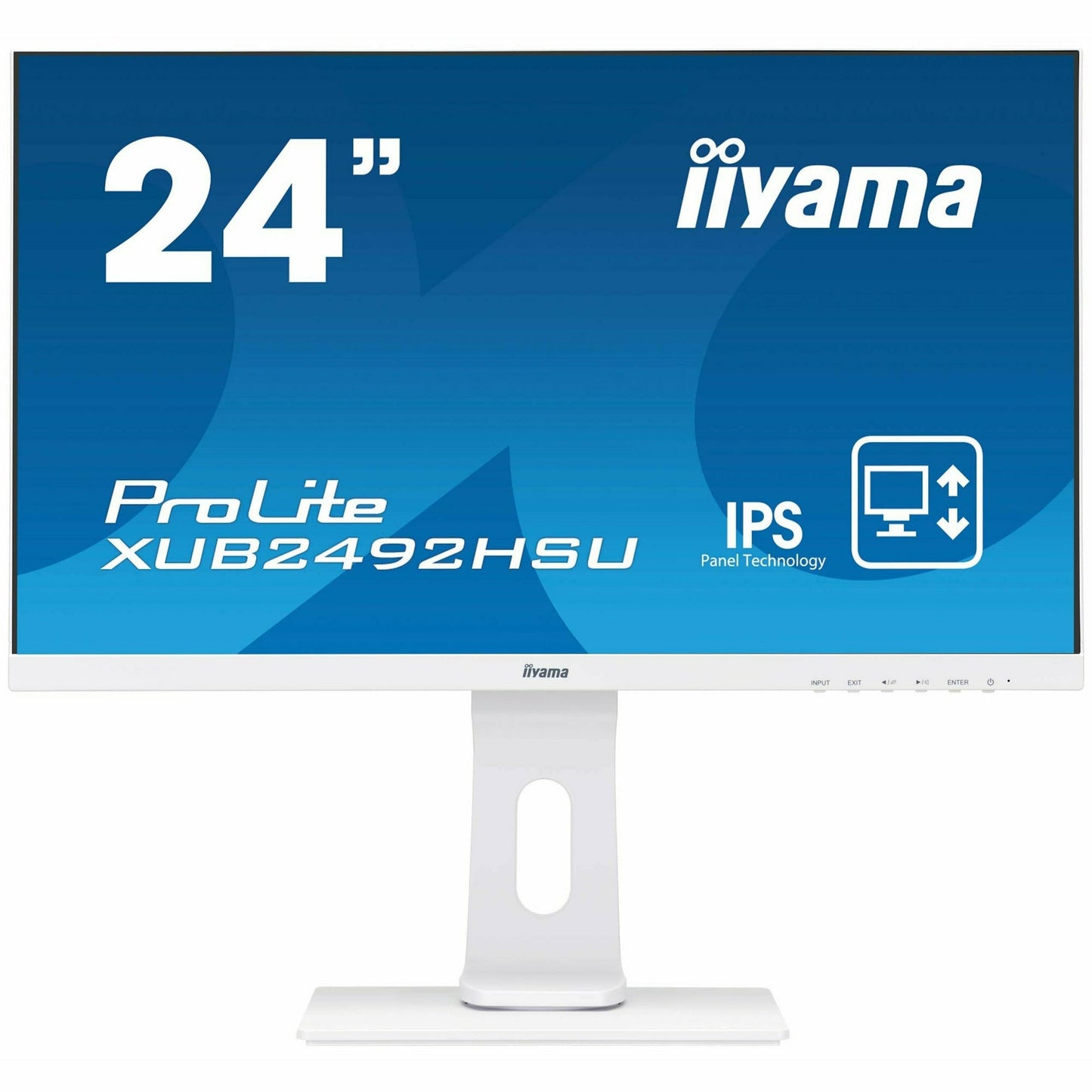 Dark Cyan iiyama ProLite XUB2492HSU-W1 24" IPS Desktop Panel in White