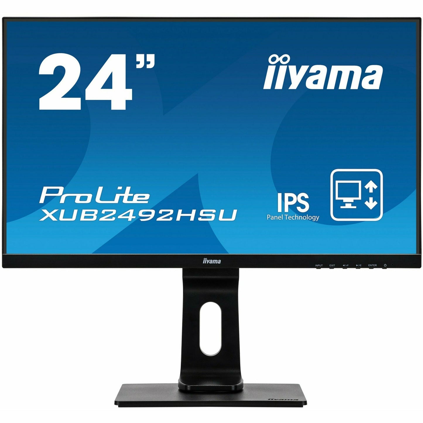 Dark Cyan iiyama ProLite XUB2492HSU-B1 24" IPS Desktop Panel in Black