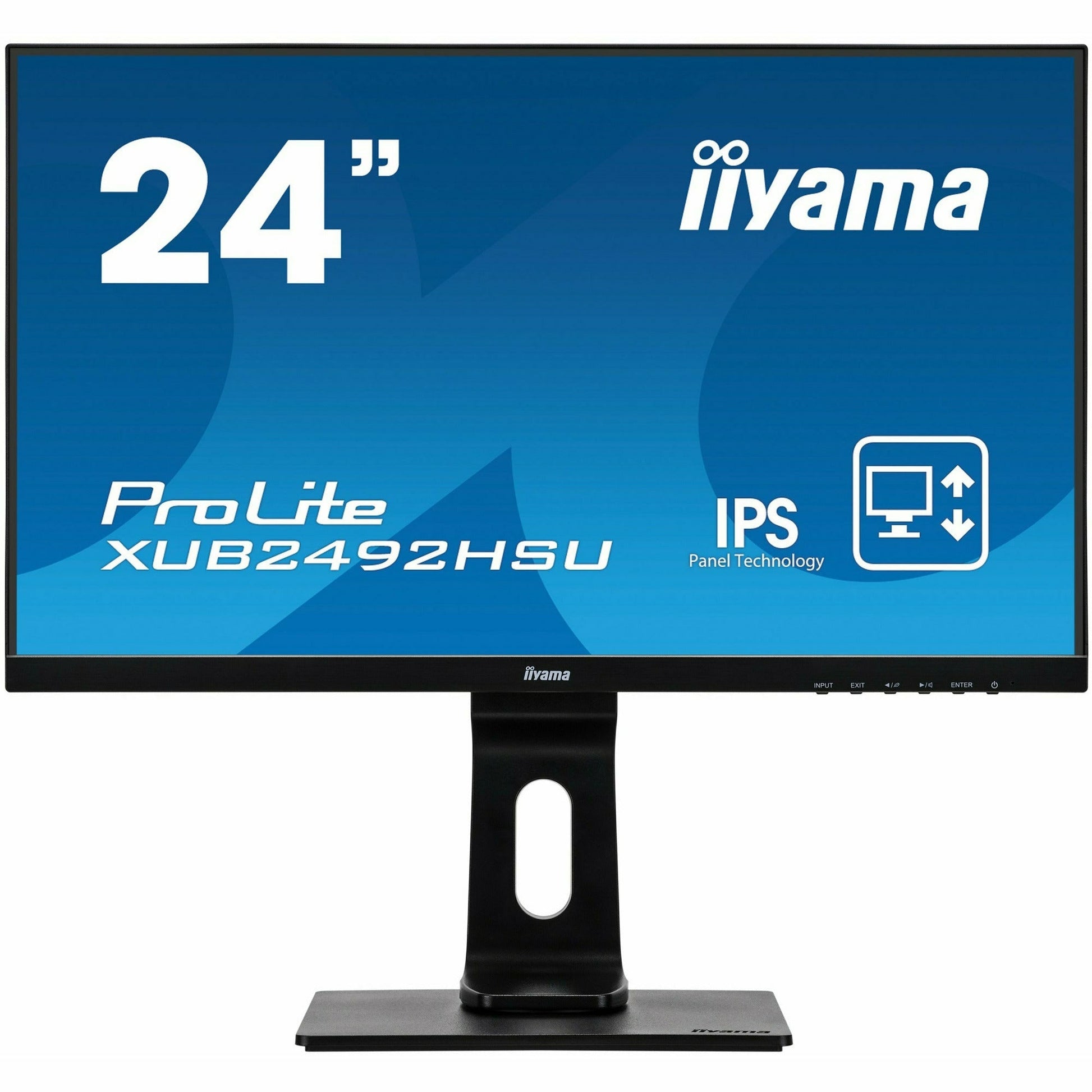 Dark Cyan iiyama ProLite XUB2492HSU-B1 24" IPS Desktop Panel in Black