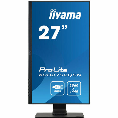 Dark Cyan iiyama Prolite XUB2792QSN-B1 27’’ WQHD IPS Display with USB-C dock