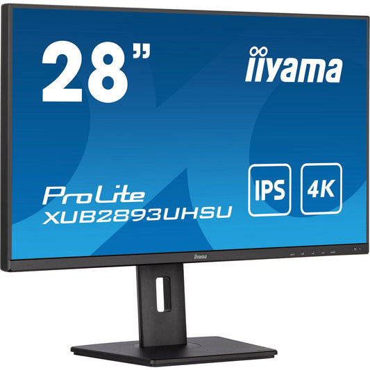 Dark Cyan iiyama ProLite XUB2893UHSU-B5 28" IPS 4K Monitor with Height Adjust Stand