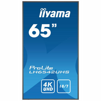 iiyama ProLite LH6542UHS-B3 65" IPS 4K LFD 18/7 with Android 8.0 and iiyama N-sign integrated Signage Platform