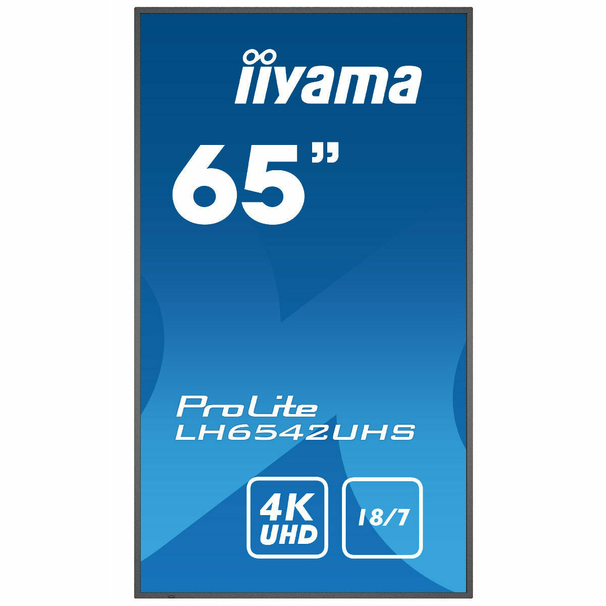 Dark Cyan iiyama ProLite LH6542UHS-B3 65" IPS 4K LFD 18/7 with Android 8.0 and iiyama N-sign integrated Signage Platform