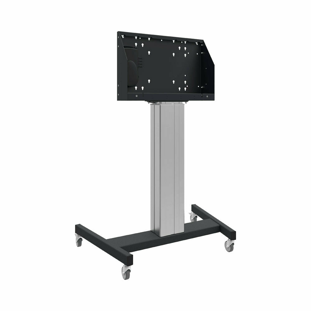 Dark Slate Gray iiyama XL Floor Cart with Electronic Lift and Wheels for 65"-86" LFD or LFD Touch