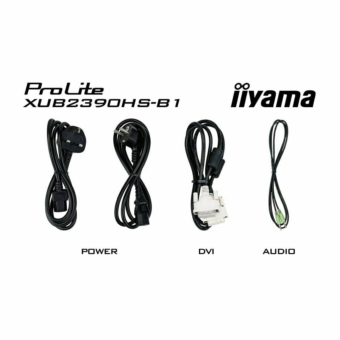 Black iiyama ProLite XUB2390HS-B1 23" IPS Display