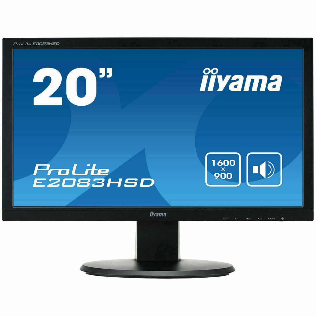 Dark Cyan iiyama ProLite E2083HSD-B1 20" LED-backlit Monitor