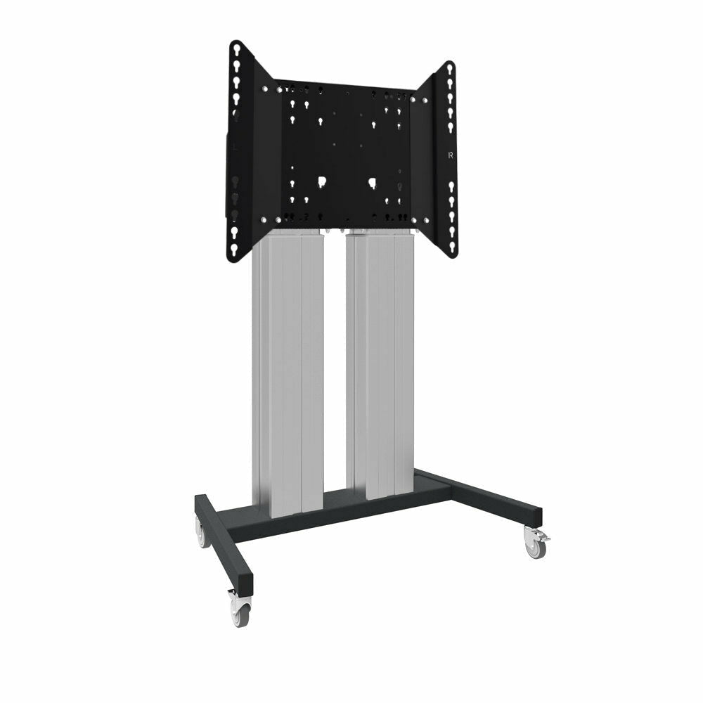 Dark Slate Gray iiyama XL Floor Cart with Electronic Lift and Wheels for up to 98" LFD or LFD Touch