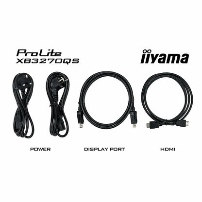 Black iiyama ProLite XB3270QS-B1 32" IPS Monitor