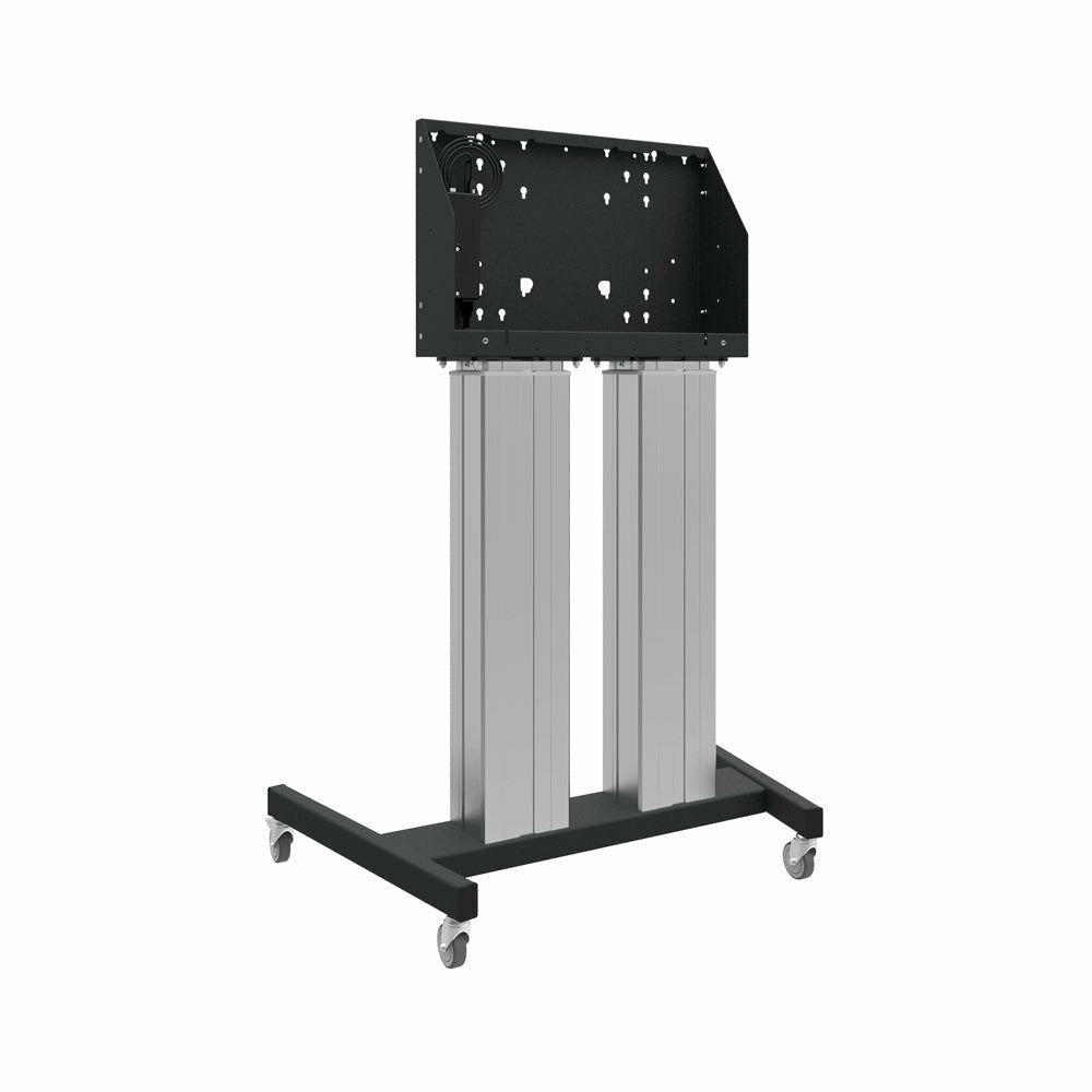 Dark Gray iiyama XL Floor Cart with Electronic Lift and Wheels for up to 98" LFD or LFD Touch